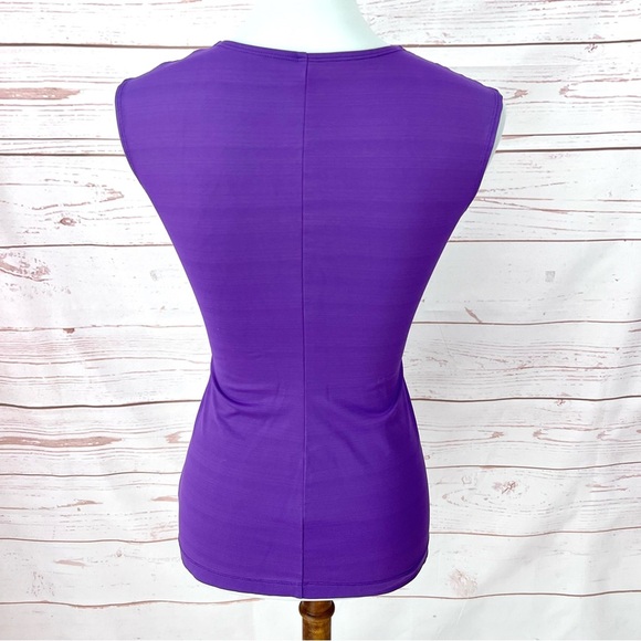 Patagonia Purple Seabrook Bandba Twist Front V-Neck Activewear Sleeveless Top - Picture 6 of 11